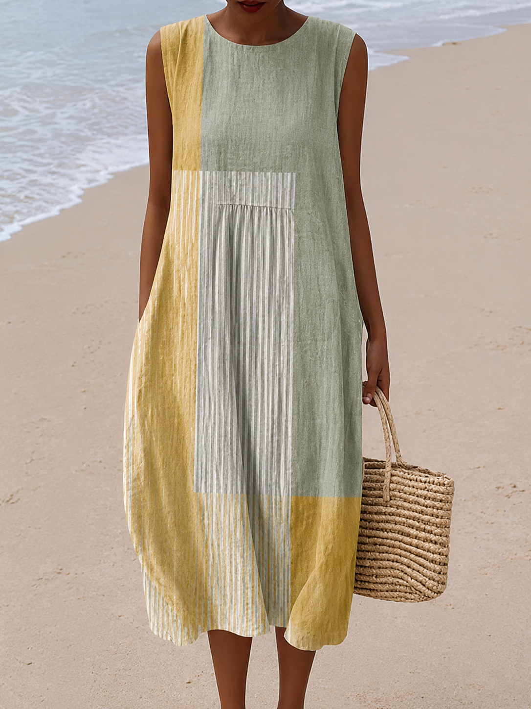 Nina™ Robe Midi Imprimée
