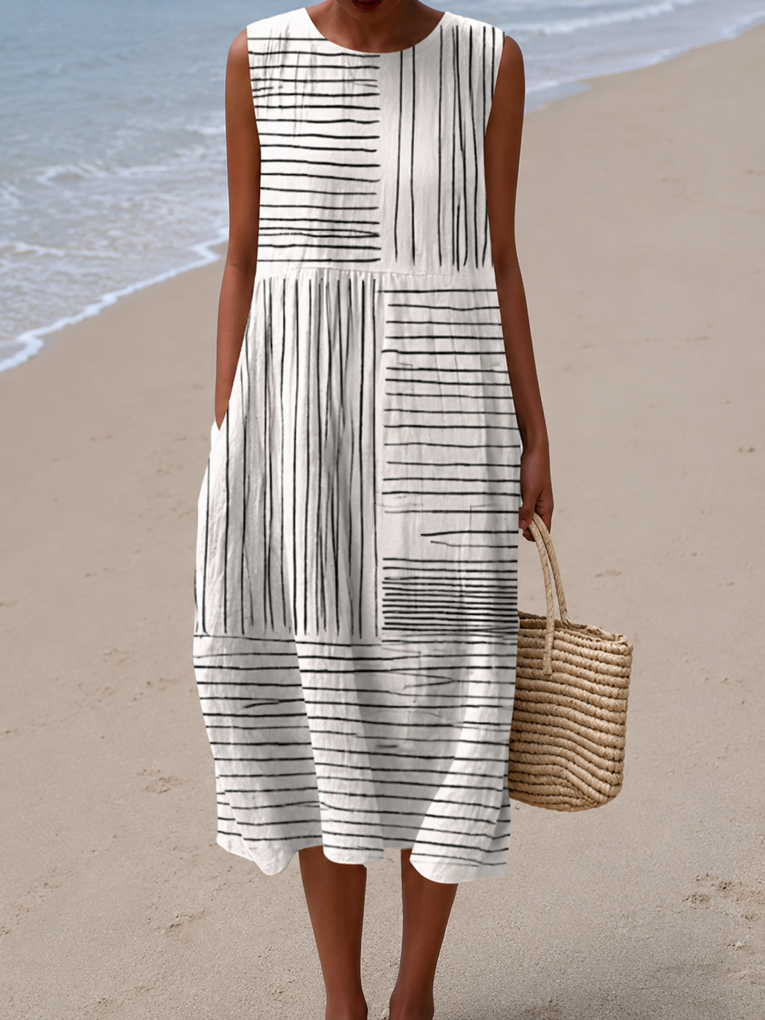 Rina™ Robe Midi Imprimée