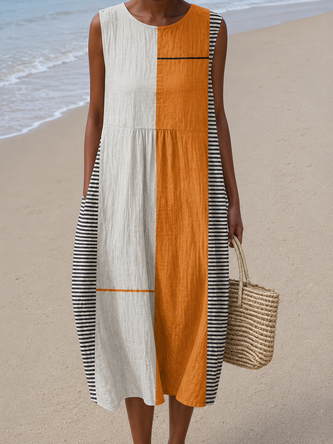 Maya™ Robe Midi Color Block